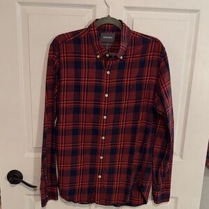 Bonobos Men's Red and Blue Checkered Shirt